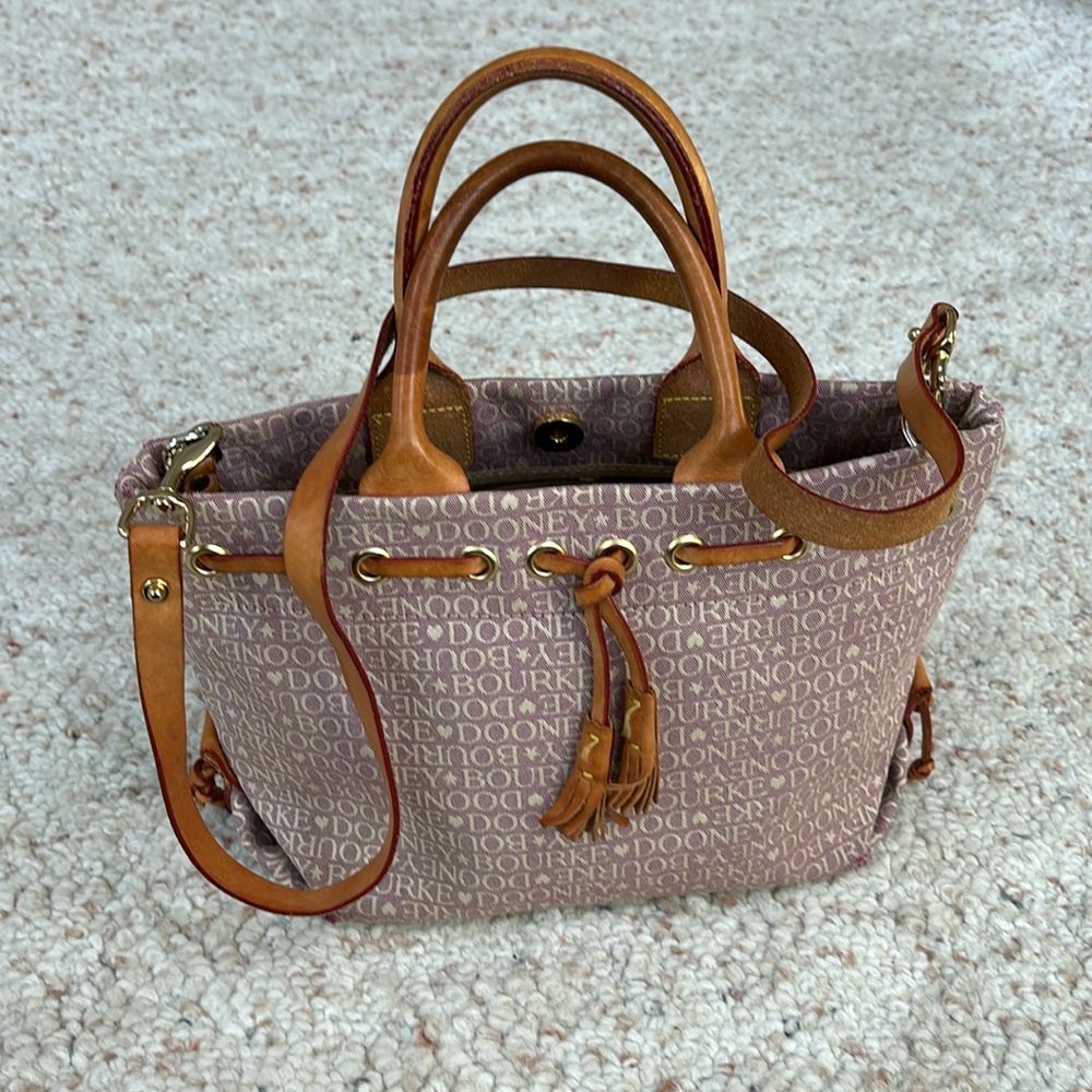 Dooney and Bourke purse with a long handle and a short handle